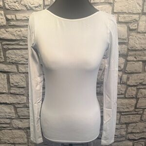 Free People Low Back Seamless Long Sleeve Top   Size XL